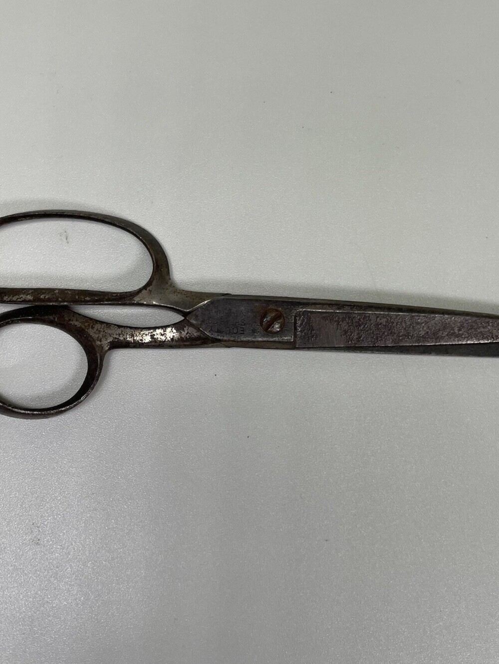 Antique Equity Shears 6” Vintage Tailor Scissors Heavy Forged Steel Sewing Tool